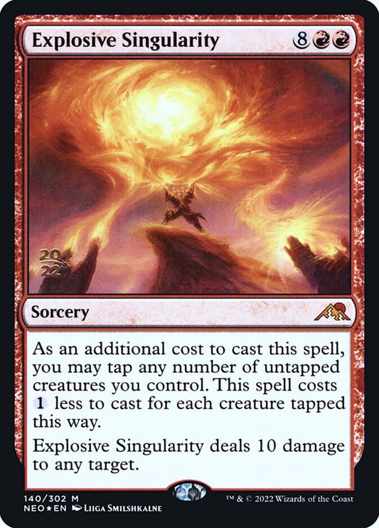 Explosive Singularity - (Foil): Kamigawa: Neon Dynasty Promos