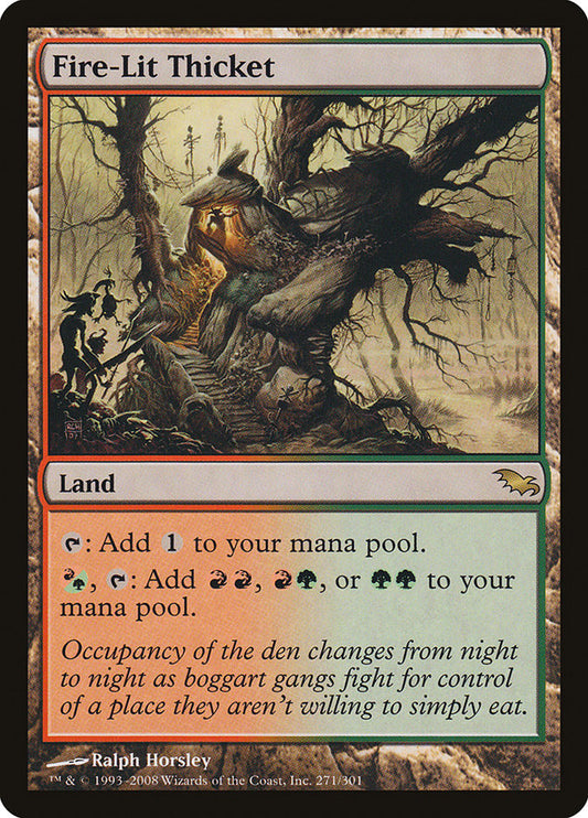 Fire-Lit Thicket - (Foil): Shadowmoor