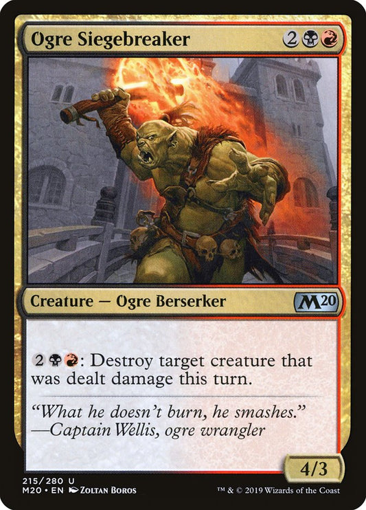 Ogre Siegebreaker - (Foil): Core Set 2020