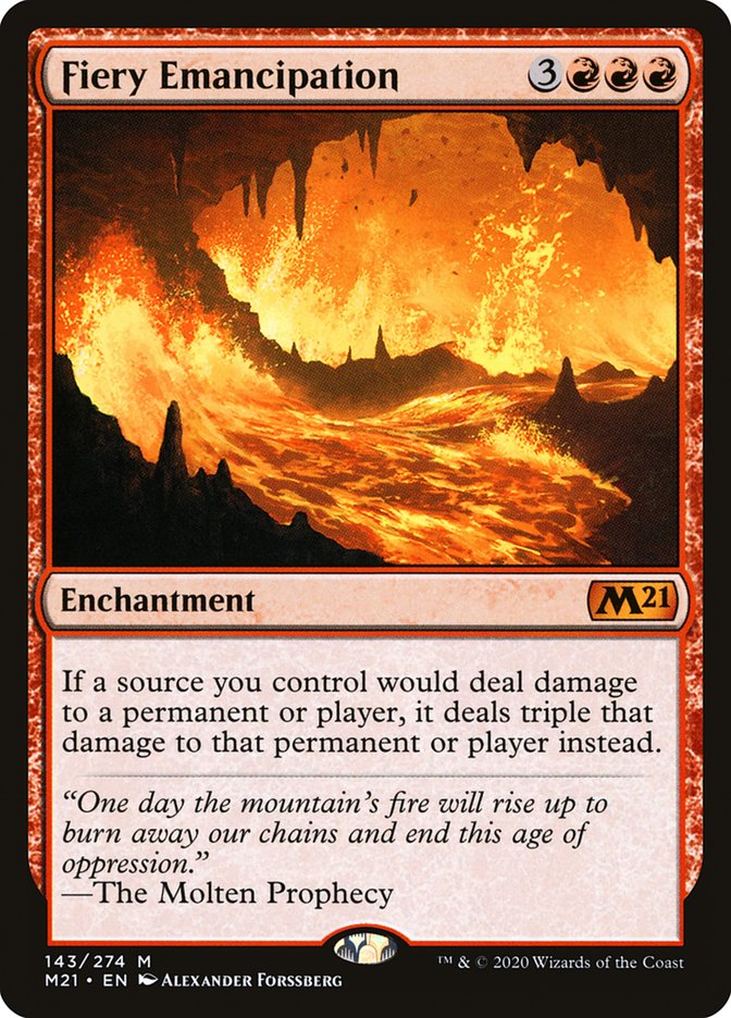 Fiery Emancipation - (Foil): Core Set 2021