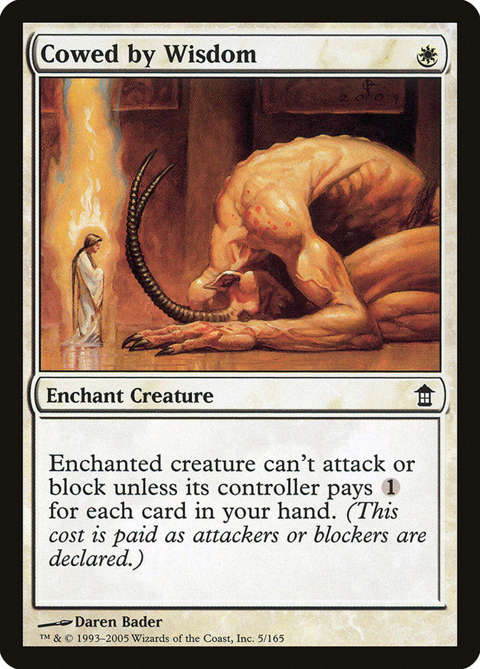 Cowed by Wisdom - (Foil): Saviors of Kamigawa