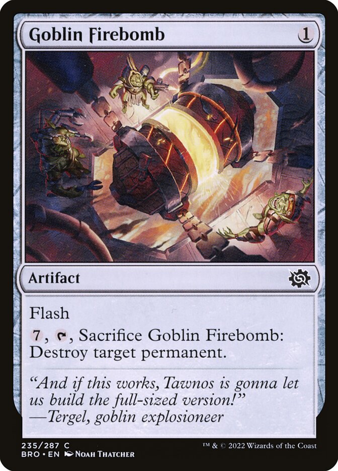 Goblin Firebomb - (Foil): The Brothers' War