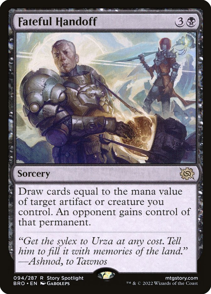 Fateful Handoff - (Foil): The Brothers' War