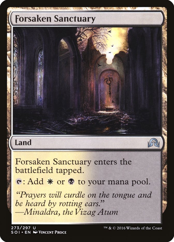 Forsaken Sanctuary - (Foil): Shadows over Innistrad
