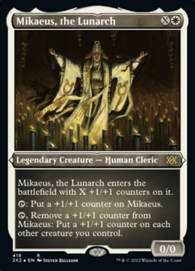 Mikaeus, the Lunarch (Foil Etched) - (Foil): Double Masters 2022