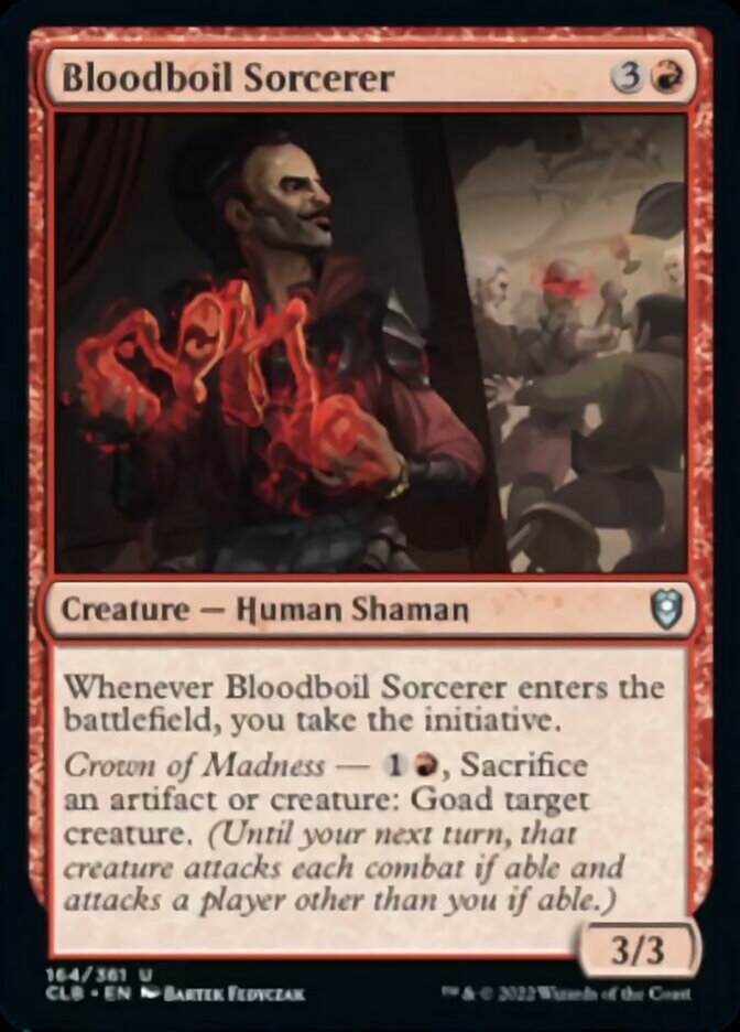 Bloodboil Sorcerer - (Foil): Commander Legends: Battle for Baldur's Gate