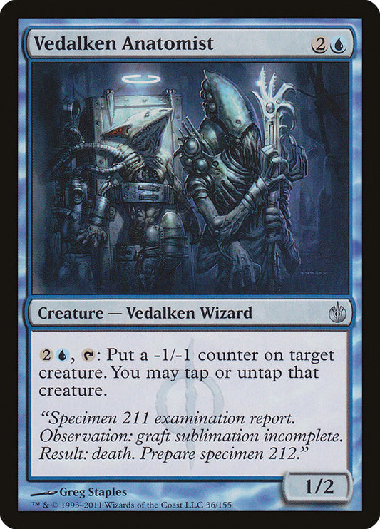 Vedalken Anatomist - (Foil): Mirrodin Besieged