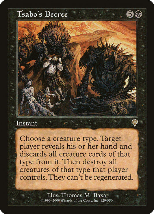 Tsabo's Decree - (Foil): Invasion