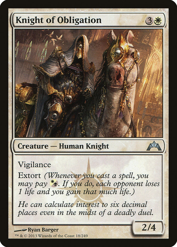 Knight of Obligation - (Foil): Gatecrash