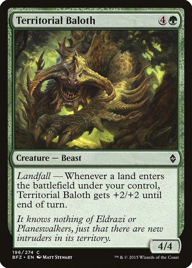 Territorial Baloth: Battle for Zendikar