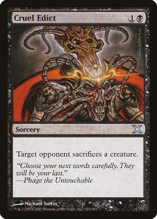 Cruel Edict - (Foil): Tenth Edition