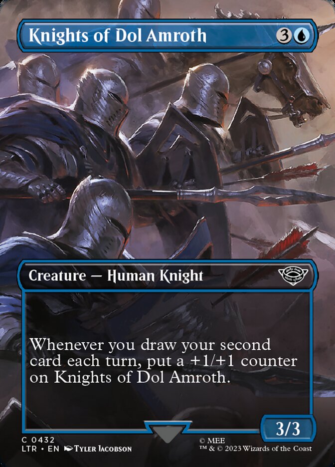 Knights of Dol Amroth (Borderless) - (Foil): The Lord of the Rings: Tales of Middle-earth