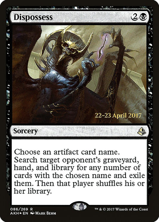 Dispossess (Prerelease) (Amonkhet) - (Foil): Amonkhet Promos