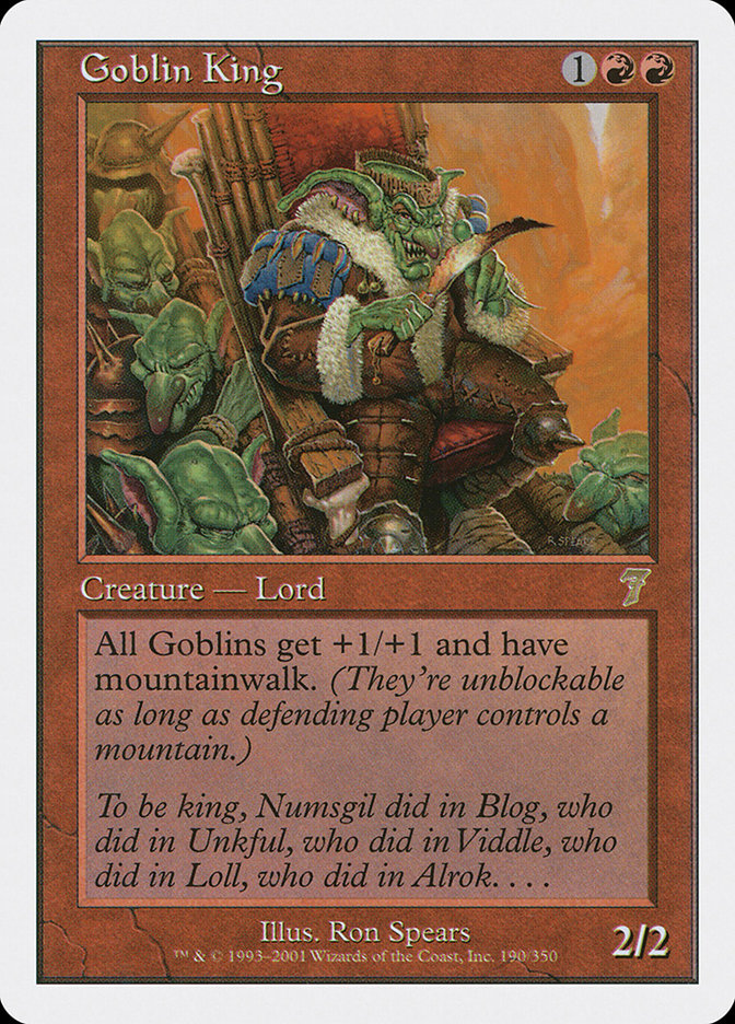 Goblin King - (Foil): Seventh Edition