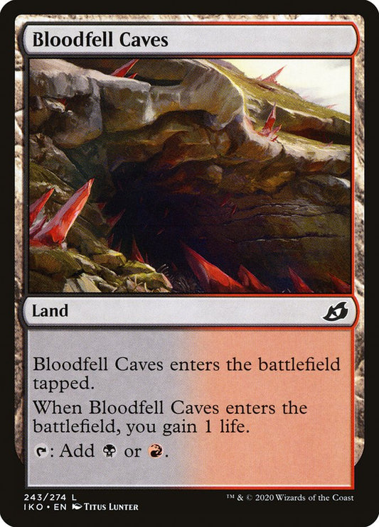 Bloodfell Caves - (Foil): Ikoria: Lair of Behemoths