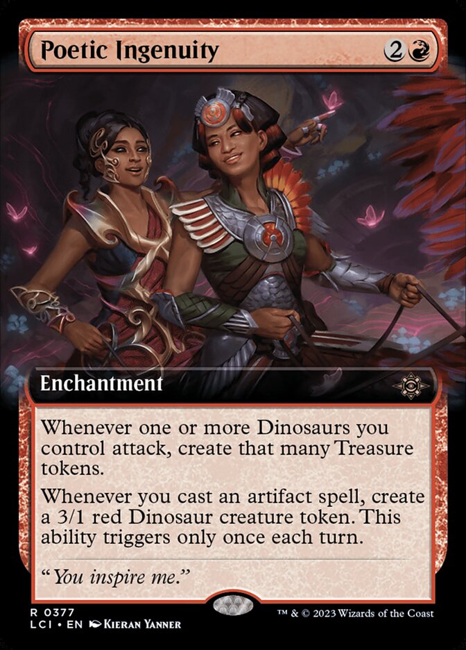 Poetic Ingenuity (Extended Art) - (Foil): Lost Caverns of Ixalan