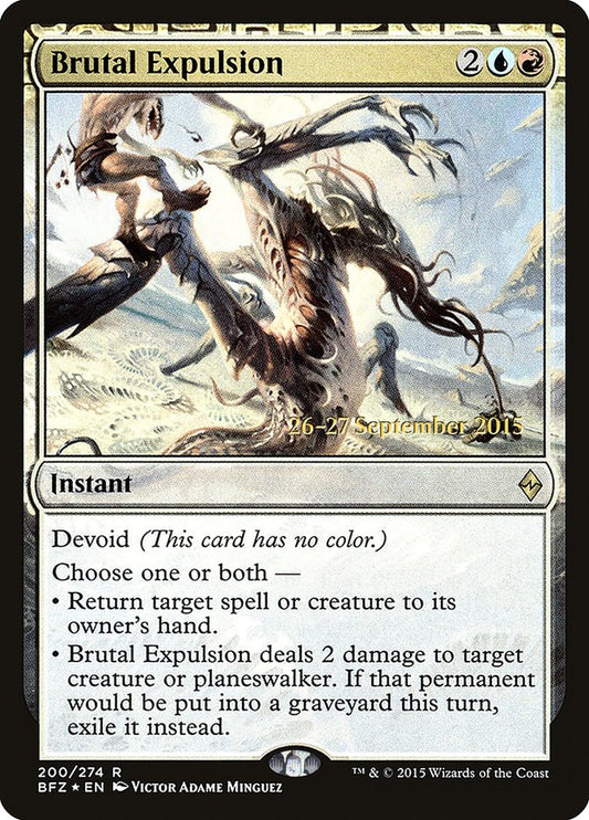 Brutal Expulsion (Prerelease) (Battle for Zendikar) - (Foil): Battle for Zendikar Promos