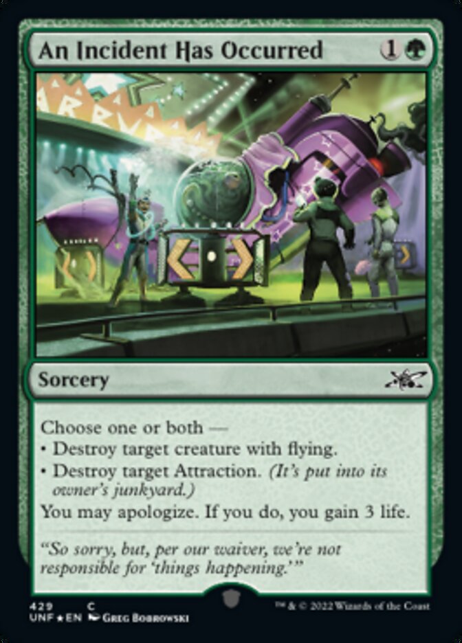 An Incident Has Occurred (Galaxy Foil) - (Foil): Unfinity