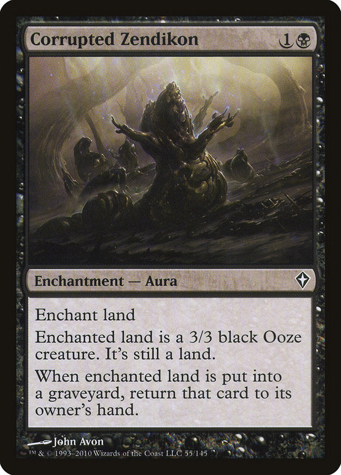 Corrupted Zendikon - (Foil): Worldwake