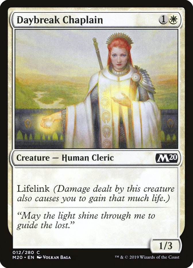 Daybreak Chaplain - (Foil): Core Set 2020