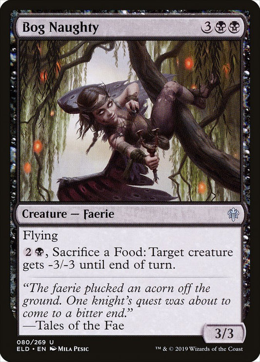 Bog Naughty - (Foil): Throne of Eldraine