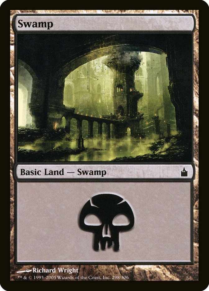 Swamp (#298) - (Foil): Ravnica: City of Guilds