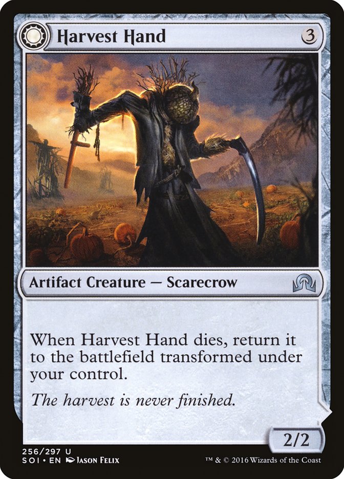 Harvest Hand // Scrounged Scythe: Shadows over Innistrad