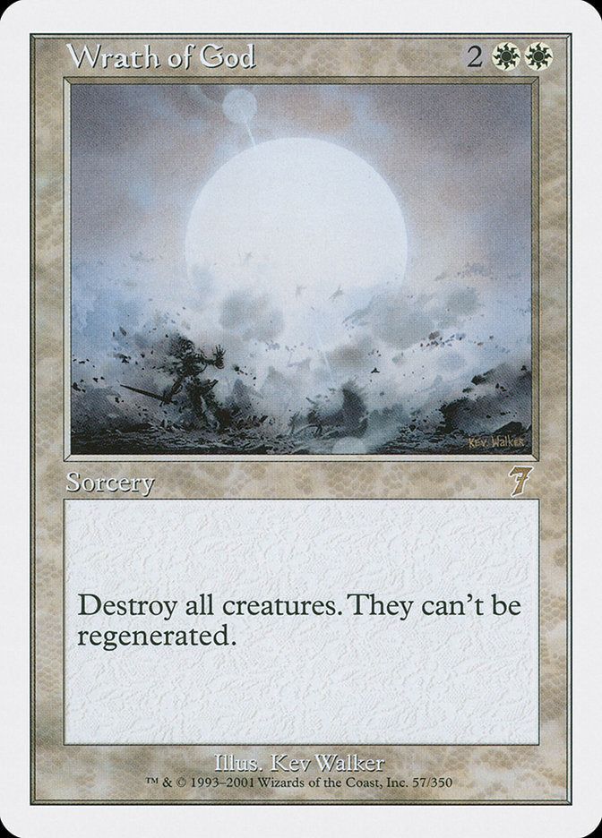 Wrath of God - (Foil): Seventh Edition