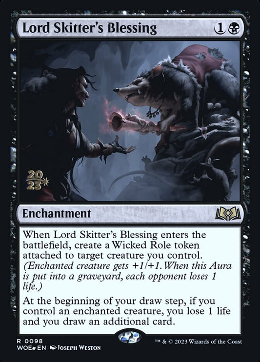 Lord Skitter's Blessing - (Foil): Wilds of Eldraine Promos