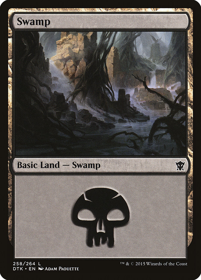 Swamp (#258): Dragons of Tarkir