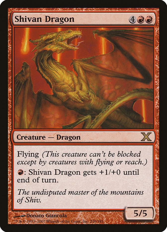Shivan Dragon: Tenth Edition