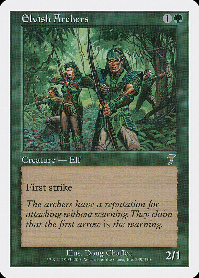 Elvish Archers - (Foil): Seventh Edition