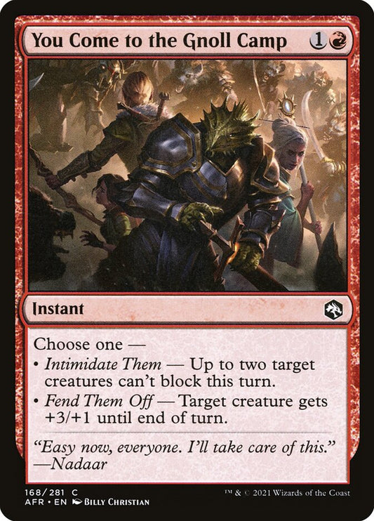 You Come to the Gnoll Camp - (Foil): Adventures in the Forgotten Realms