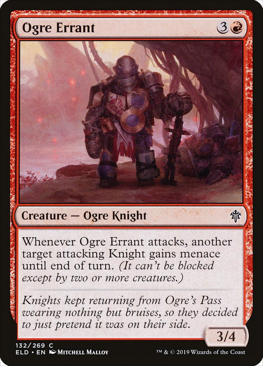 Ogre Errant - (Foil): Throne of Eldraine