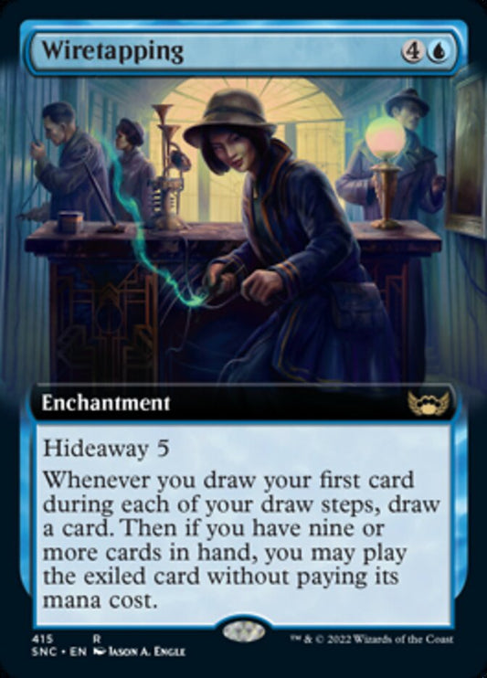 Wiretapping (Extended Art) - (Foil): Streets of New Capenna