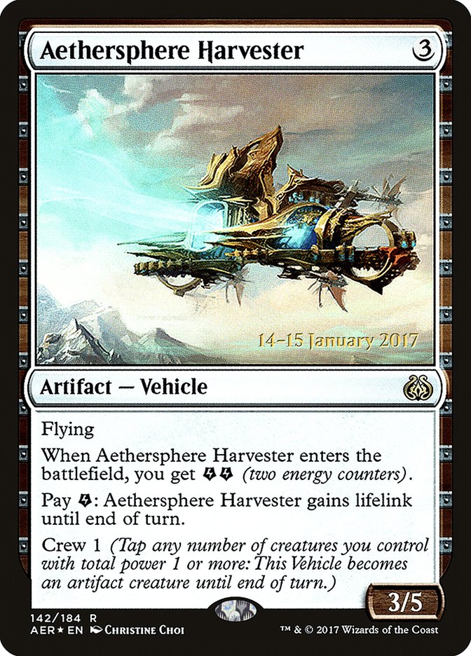 Aethersphere Harvester (Prerelease) (Aether Revolt) - (Foil): Aether Revolt Promos