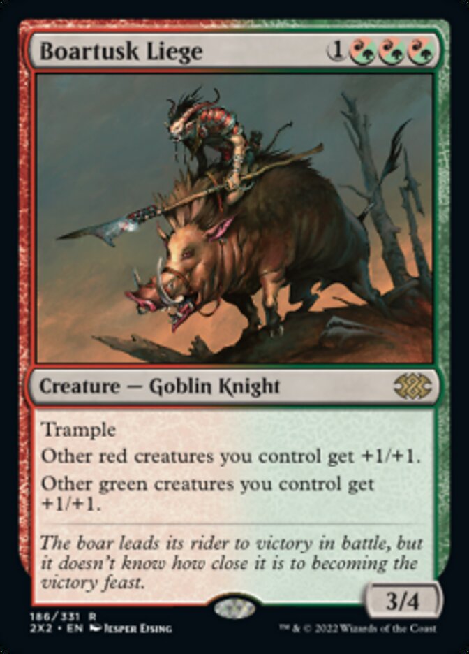 Boartusk Liege - (Foil): Double Masters 2022