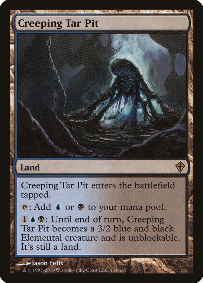 Creeping Tar Pit - (Foil): Worldwake