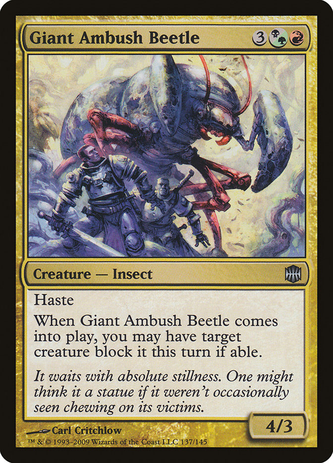 Giant Ambush Beetle - (Foil): Alara Reborn