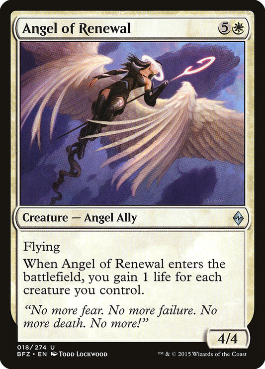 Angel of Renewal - (Foil): Battle for Zendikar