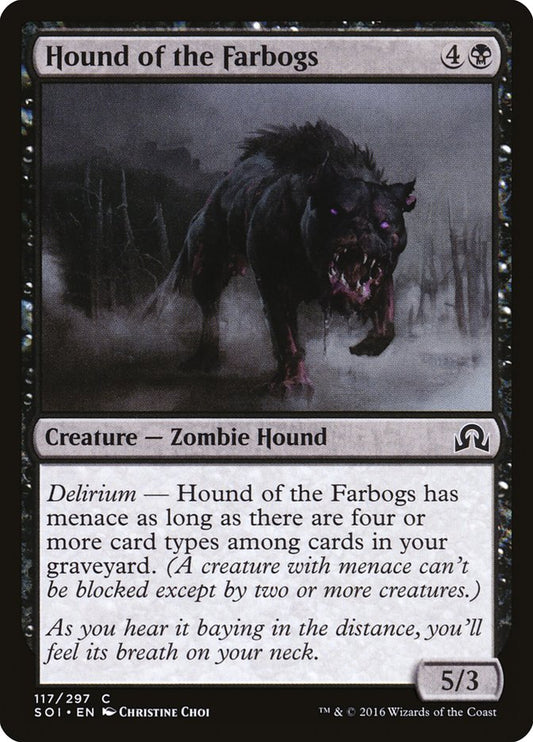 Hound of the Farbogs - (Foil): Shadows over Innistrad