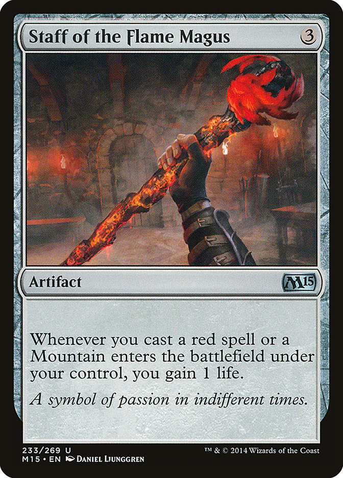 Staff of the Flame Magus - (Foil): Magic 2015
