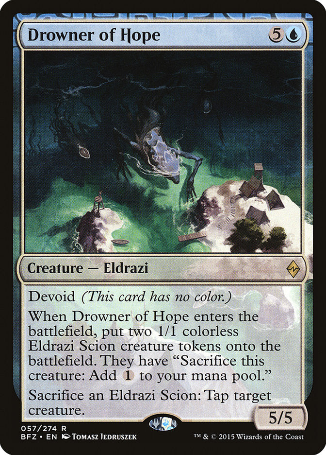 Drowner of Hope - (Foil): Battle for Zendikar