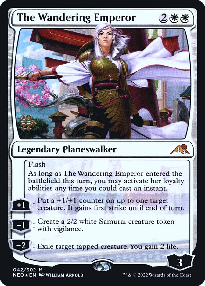 The Wandering Emperor: Kamigawa: Neon Dynasty Promos