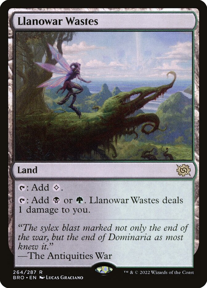 Llanowar Wastes - (Foil): The Brothers' War