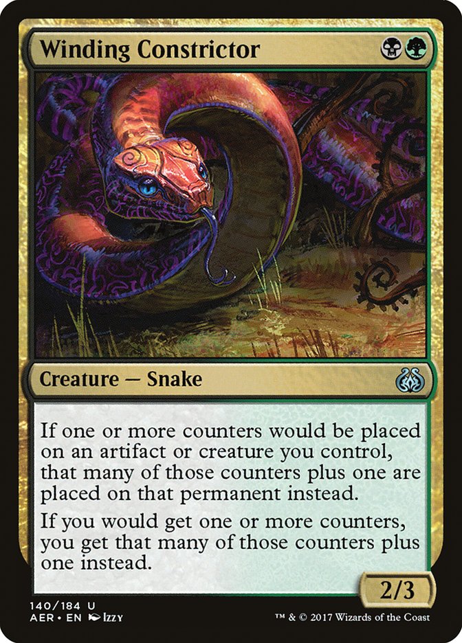 Winding Constrictor - (Foil): Aether Revolt