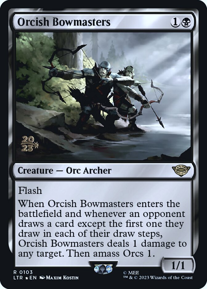 Orcish Bowmasters (Prerelease) (The Lord of the Rings) - (Foil): Tales of Middle-earth Promos