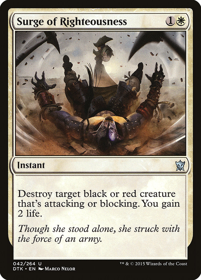 Surge of Righteousness - (Foil): Dragons of Tarkir