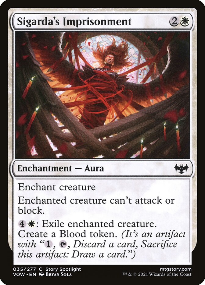 Sigarda's Imprisonment - (Foil): Innistrad: Crimson Vow