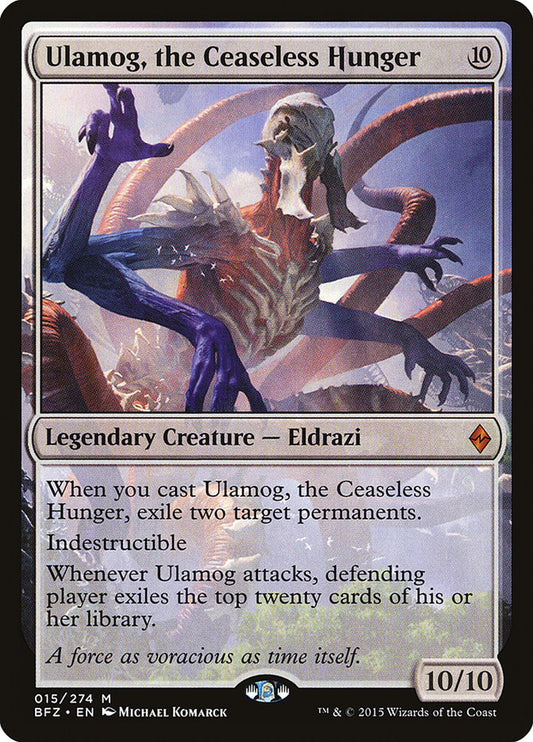 Ulamog, the Ceaseless Hunger - (Foil): Battle for Zendikar